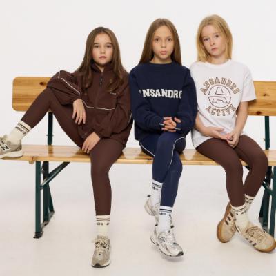 Picture of PRE ORDER Ansandro Kids Activewear Sports Socks - White Chocolate