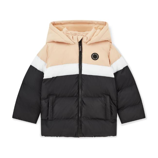 Picture of Mitch & Son JNR Levi Padded Jacket - Latte Beige Black