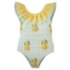 Picture of Meia Pata Girls Pears Cayo Coco Swimsuit - Lemon Green