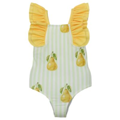 Picture of Meia Pata Girls Pears Aruba Swimsuit - Lemon Green