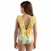 Picture of Meia Pata Girls Pears Cayo Coco Swimsuit - Lemon Green