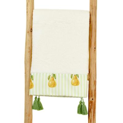 Picture of Meia Pata Pears Beach Towel - Lemon Green