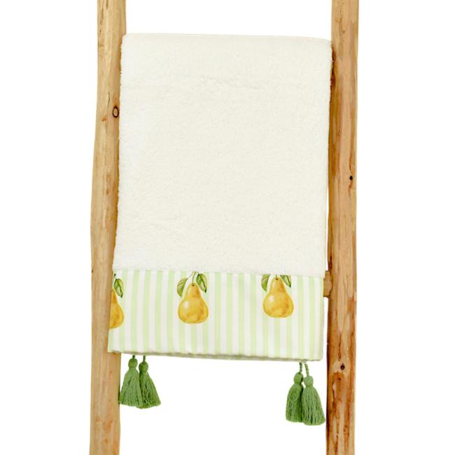 Picture of Meia Pata Pears Beach Towel - Lemon Green