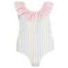 Picture of Meia Pata Girls Stripes Colour Cayo Coco Swimsuit - Multi