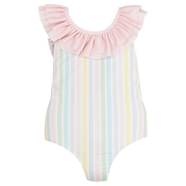 Picture of Meia Pata Girls Stripes Colour Cayo Coco Swimsuit - Multi
