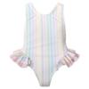Picture of Meia Pata Girls Stripes Colour Bahamas Ruffle Swimsuit - Multi