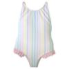 Picture of Meia Pata Girls Stripes Colour St. Maarten  Swimsuit - Multi