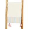 Picture of Meia Pata Stripes Colour Beach Towel - White Multi