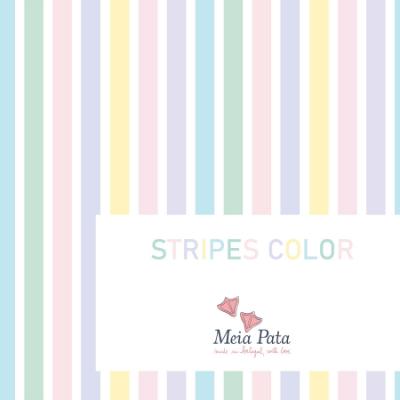 Picture of Meia Pata Stripes Colour Beach Towel - White Multi