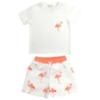 Picture of Meia Pata Boys Flamingos T-shirt & Swim Shorts Set X 2 - White Flamingo