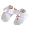 Picture of PRE ORDER Meia Pata Girls Flamingos Ruffle Non Slip Shoe - White Flamingo
