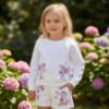 Picture of Monnalisa Girls Garden Party Lounge Shorts Set X 2 - Ivory Pink