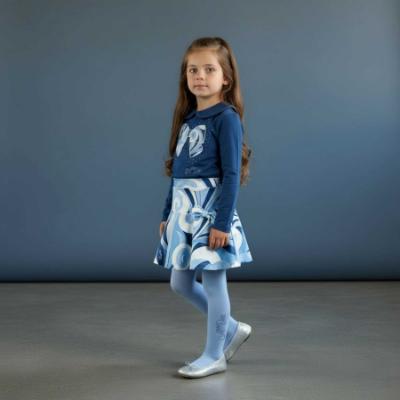 Picture of A Dee Twilight Twirls Nellie Swirl Print Skirt Set X 2 - Heritage Navy