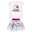 Picture of Monnalisa Girls Hello Kitty Top & Skirt Set X 2 - White Blue