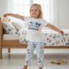 Picture of PRE ORDER Monnalisa Girls Hello Kitty Top & Legging Set X 2 - White Blue