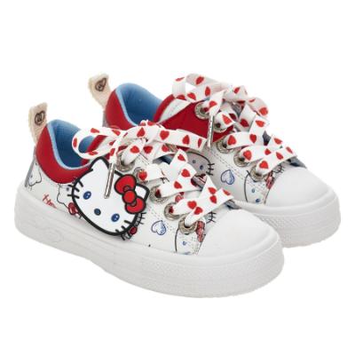 Picture of Monnalisa Girls Hello Kitty Trainer - White Red