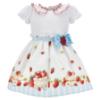 Picture of Monnalisa Bebe Girls Disney Pooh Bear Dress - Ivory Red