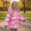 Picture of A Dee Love Story Liliana Padded Jacket With Frill Heart Pockets - Peony Pink