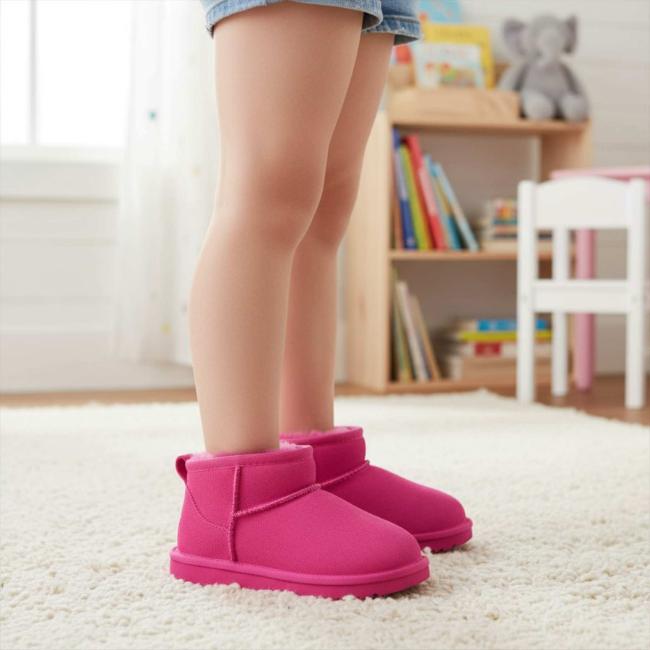 Picture of UGG Kids Classic Ultra Mini Boot - Dark Peony