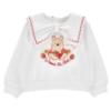 Picture of PRE ORDER Monnalisa Bebe Girls Disney Pooh Bear Top & Denim Shorts Set X 2 - Ivory Red Blue