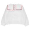 Picture of PRE ORDER Monnalisa Bebe Girls Disney Pooh Bear Top & Denim Shorts Set X 2 - Ivory Red Blue
