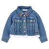 Picture of PRE ORDER Monnalisa Bebe Girls Disney Pooh Bear Denim Jacket - Blue Red