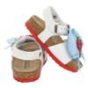 Picture of Monnalisa Girls Pooh Bear Strawberry Sandal - White Red