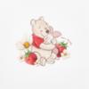 Picture of PRE ORDER Monnalisa Bebe Girls Pooh Bear Babygrow & Blanket Set x 2 - Ivory Red