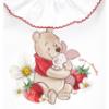 Picture of Monnalisa Bebe Girls Pooh Bear Babygrow & Blanket Set x 2 - Ivory Red
