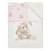 Picture of PRE ORDER Monnalisa Bebe Girls Romantic Bunny Blanket - Ivory Pink