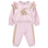 Picture of Monnalisa Bebe Girls Romantic Bunny Tracksuit Set X 2 - Pink
