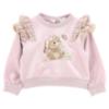 Picture of PRE ORDER Monnalisa Bebe Girls Romantic Bunny Tracksuit Set X 2 - Pink