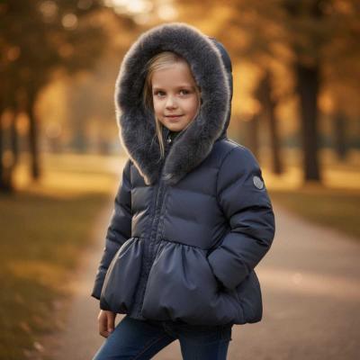 Picture of A Dee BTS Amie Short Jacket Faux Fur Hood - Grey