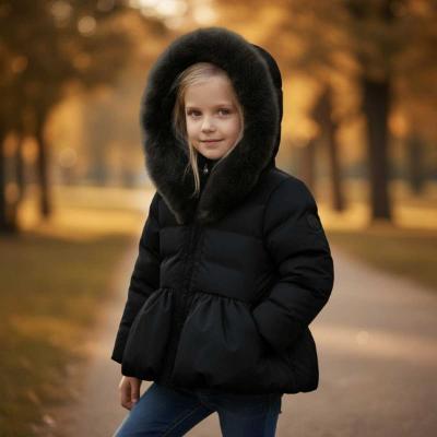 Picture of A Dee BTS Amie Short Jacket Faux Fur Hood - Black