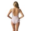 Picture of Meia Pata Woman Pink Stripes Swimsuit - White Pink