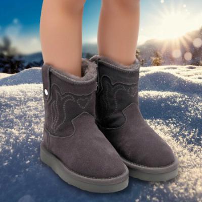Picture of Lelli Kelly Asia Cowboy Sheepskin Boot - Grey