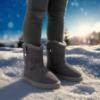 Picture of Lelli Kelly Asia Cowboy Sheepskin Boot - Grey