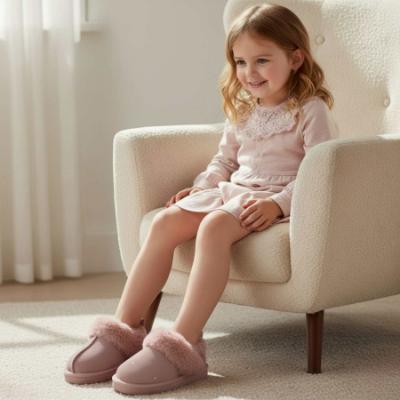 Picture of Lelli Kelly Sandra Diamante Sheepskin Sling Back Slipper - Dusky Pink