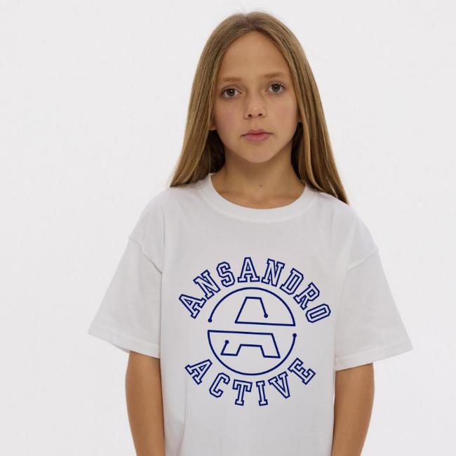 Picture of Ansandro Kids Active Tee - Navy