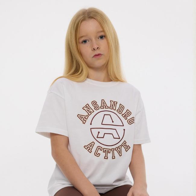 Picture of Ansandro Kids Active Tee - Chocolate