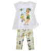 Picture of PRE ORDER Monnalisa Girls Tinkerbell Tunic & Legging Set X 2 - White Yellow