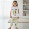 Picture of PRE ORDER Monnalisa Girls Tinkerbell Tunic & Legging Set X 2 - White Yellow