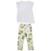 Picture of Monnalisa Girls Tinkerbell Tunic & Legging Set X 2 - White Yellow