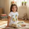 Picture of PRE ORDER Monnalisa Girls Tinkerbell Tunic & Legging Set X 2 - White Yellow