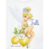 Picture of Monnalisa Girls Tinkerbell Drop Waist Dress - White Yellow