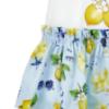 Picture of Monnalisa Girls Tinkerbell Drop Waist Dress - White Yellow