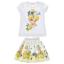 Picture of Monnalisa Girls Tinkerbell Top & Skirt Set X 2 - White Yellow