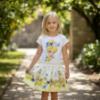 Picture of Monnalisa Girls Tinkerbell Top & Skirt Set X 2 - White Yellow