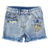 Picture of PRE ORDER Monnalisa Girls Tinkerbell Top & Denim Shorts Set X 2 - White Yellow