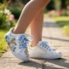 Picture of PRE ORDER Monnalisa Girls Tinkerbell Trainer - White Yellow